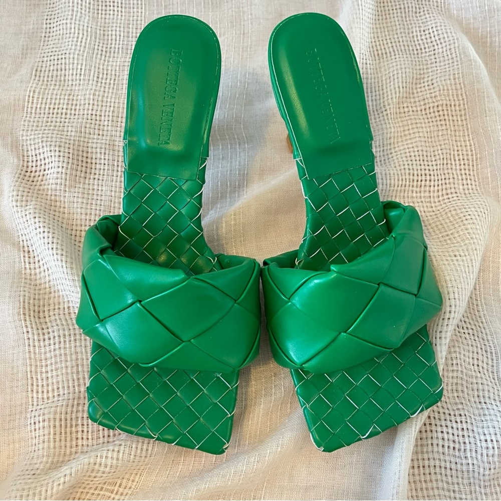 Green Weave Sandal